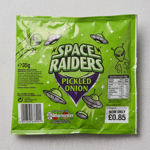 Space Raiders Crisps Pickled Onion 